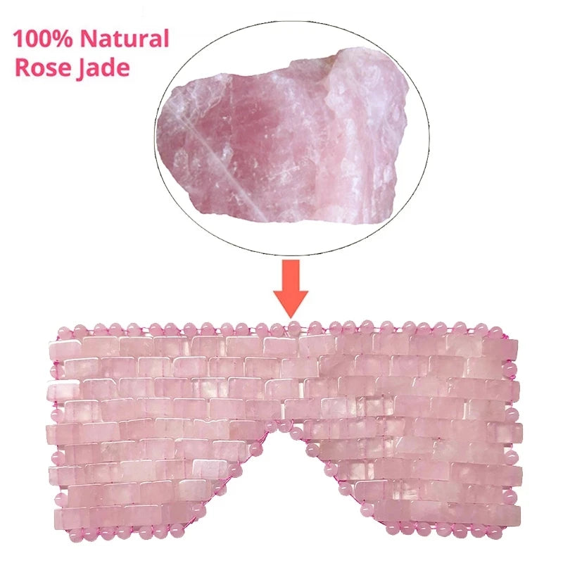 Natural Rose Quartz Gouache Scraper For Face Jade Roller Gua Sha Massage Face Roller Eye Sleeping Mask Anti Wrinkle Beauty Tools